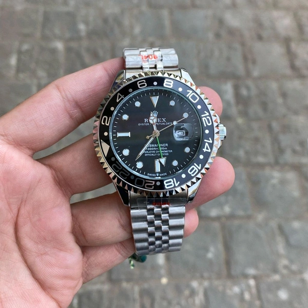 Analog Gmt Master All Working Highest Quality Stainless Steel Bracelet Watch - SRV2