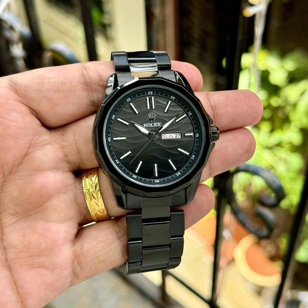 Analog OP Day Date High Quality Quartz Movement Watch | Day And Date Working