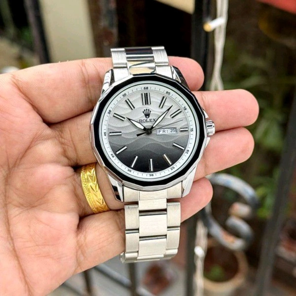 Analog OP Day Date High Quality Quartz Movement Watch | Day And Date Working