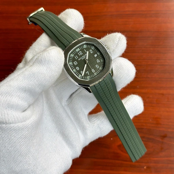 Analog Premium Watch With High Quality Strap Best finishing Body & Case - Green