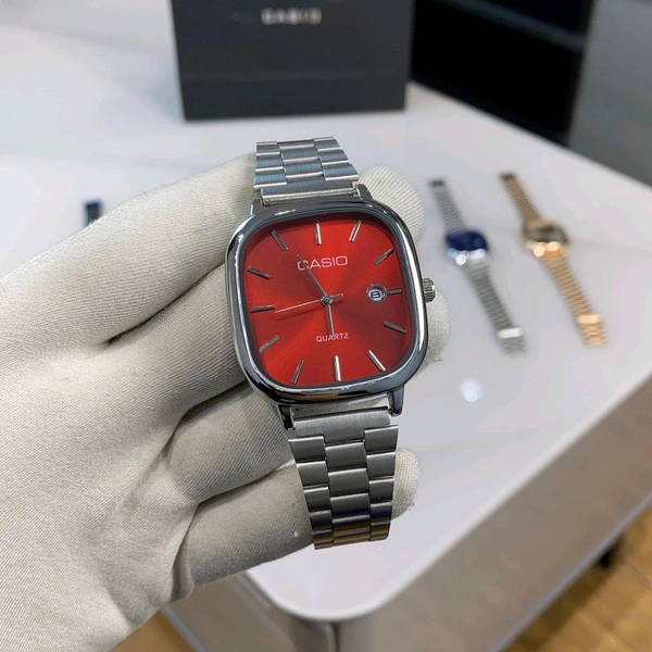 Analog Quartz Classic Silver and Blue Watch For Men & Women | High Quality Strap Best finishing Body & Case - SRH1