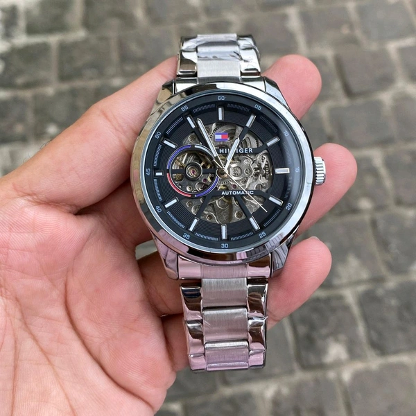 Analog Skeleton Automatic Chronograph Engine Watch - SRH3