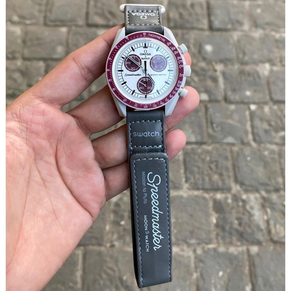 Analog Speedmaster MoonSwatch High Quality Quartz Movement Chronograph Machinery Watch - SRM3