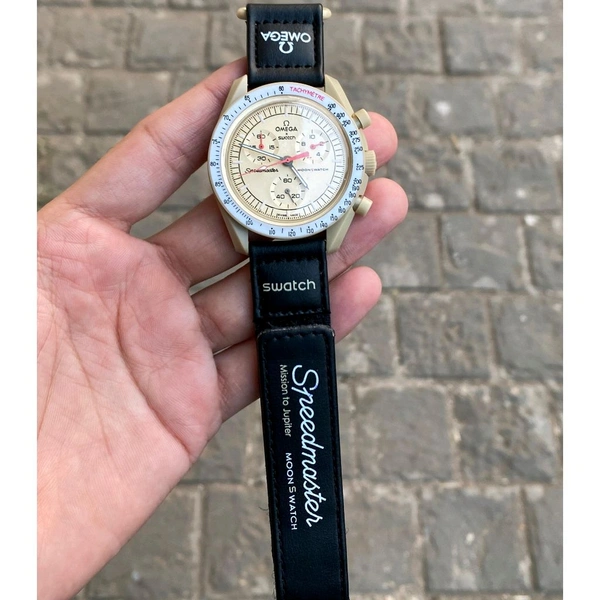 Analog Speedmaster MoonSwatch High Quality Quartz Movement Chronograph Machinery Watch - SRM7