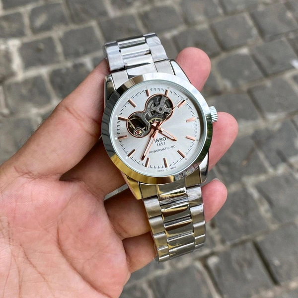 Analog T1274071104101 Gentleman Powermatic 80 Reliable Automatic Japanese Movement Machinery For Men - SRG3