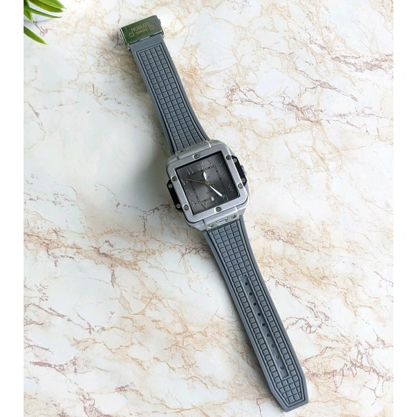 Arabic Dial Analog Quartz Movement Collection With High Quality Strap Best finishing Body & Case - Gray