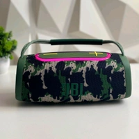 Boombox Wireless Bluetooth Speaker With Rbg Light | Powerful Sound Quality With Heavy Bass | Lights Sync With Music - STB3