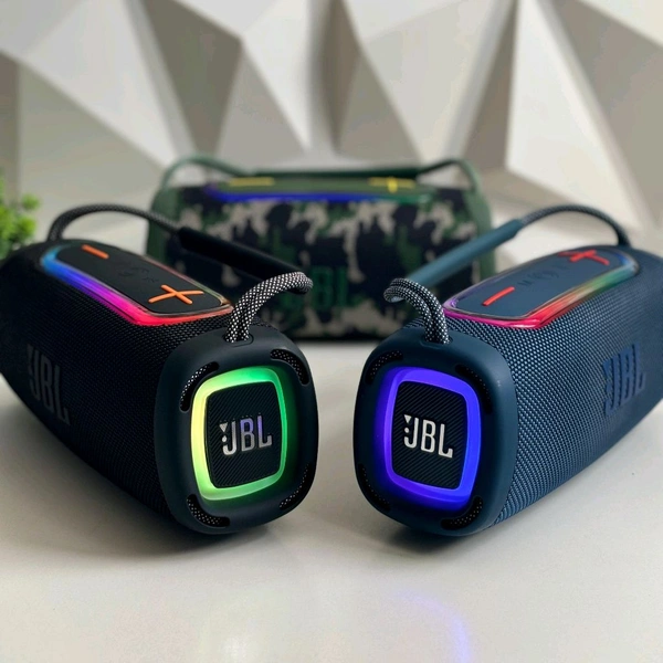 Boombox Wireless Bluetooth Speaker With Rbg Light | Powerful Sound Quality With Heavy Bass | Lights Sync With Music - STB3
