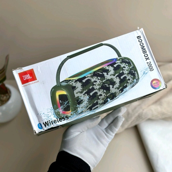 Boombox Wireless Bluetooth Speaker With Rbg Light | Powerful Sound Quality With Heavy Bass | Lights Sync With Music - SRH1