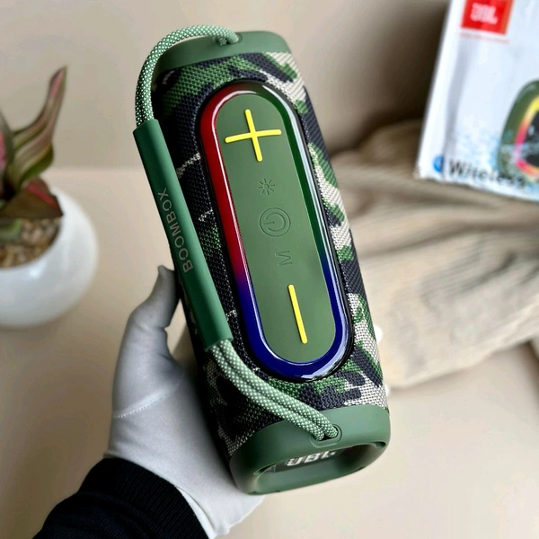 Boombox Wireless Bluetooth Speaker With Rbg Light | Powerful Sound Quality With Heavy Bass | Lights Sync With Music - SRH1