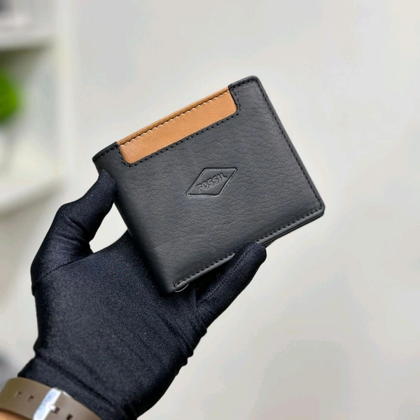 Classic Men's Leather Wallet, Premium Quality with Brand Box Packing, Perfect For Gifting - Brown