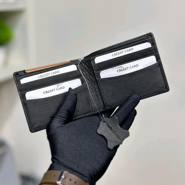 Classic Men's Leather Wallet, Premium Quality with Brand Box Packing, Perfect For Gifting - Brown