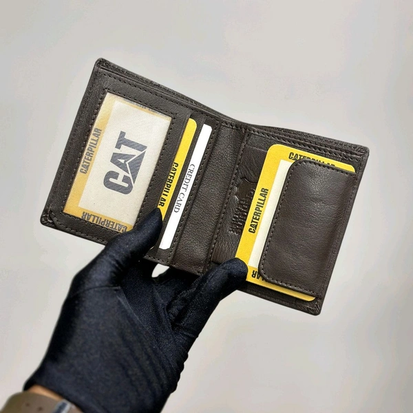 Classic Men's Leather Wallet, Premium Quality with Brand Box Packing, Perfect For Gifting - Brown