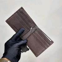 Classic Men's Leather Wallet, Premium Quality with Brand Box Packing, Perfect For Gifting - Brown