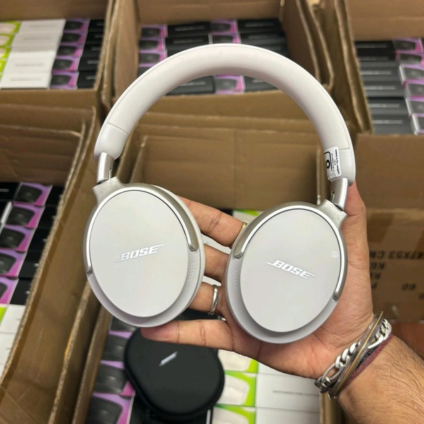 First Time In India 1:1 Master Replica B0se Qc Ultra China Pack, Quietcomfort Ultra With Original Box Packing - White Smoke