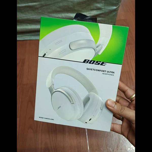 First Time In India 1:1 Master Replica B0se Qc Ultra China Pack, Quietcomfort Ultra With Original Box Packing - White Smoke
