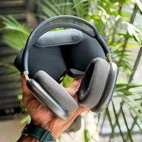 First Time In India, Air Pods Max Anc With Magnetic Case And Cushion, Serial Number Working, Original Box Packing - Black