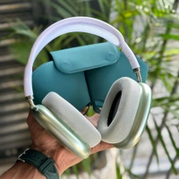 First Time In India, Air Pods Max Anc With Magnetic Case And Cushion, Serial Number Working, Original Box Packing - Green