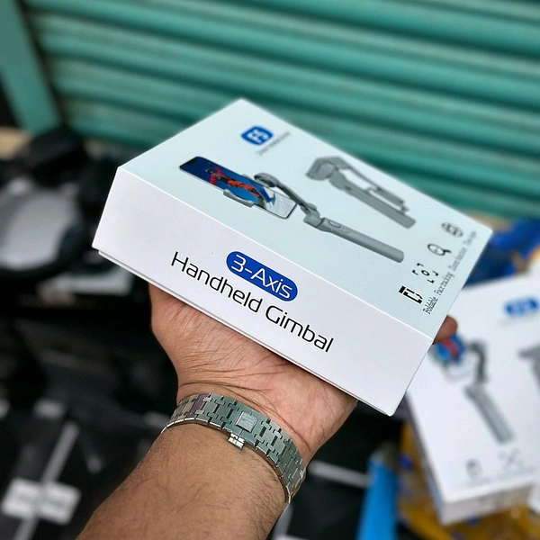 Foldable 3-Axis Gimbal Stabilizer | Advanced Gyroscope | Shake-Free Footage | Object Tracking | Panoramic, Time-Lapse & Slow-Motion | 2500mAh Battery | Ideal for Vlogging & Travel