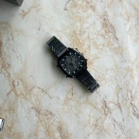 Fossil Retro Anadigital Analog-Digital Black Dial Men's Watch With High Quality Strap Best Finishing Body & Case - Black