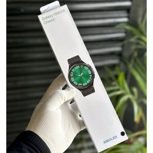 Galaxy Watch 6 Classic With Dual Dual Strap, Top Quality Classy Smartwatch, High Quality HD Display, Always on display, Passcode Lock System