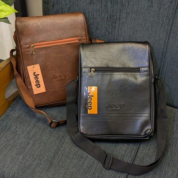 Jeep Ultra Sporty Messenger Sling Bag For Multipurpose Use - Brown