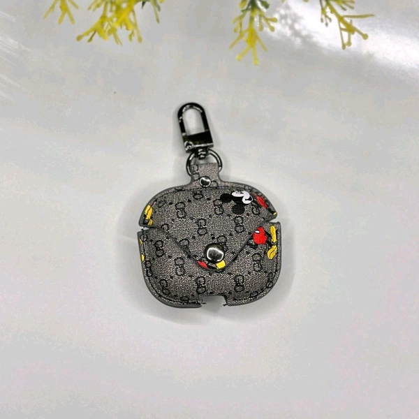 Leather Earphone Case - Cover Drop- Proof Anti- Scratch Charging Earphones Shell for Storage 3 Headphones Leather Bag Portable Accessories Light Case - SRAP3