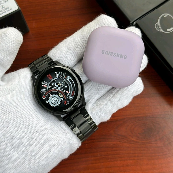 Most Awaited Budget Combo | Active 2 Premium Smartwatch And Buds 2 Pro Premium Earphone - Lavender