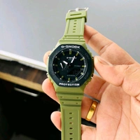 Most Demanded Analog And Digital Ga2100 With Fibre Body And Great Sporty Looks With Working World time And Automatic Reset