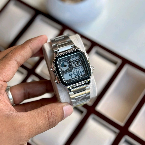 Most Demanded Digital High Quality Watch With High Quality Strap Best finishing Body & Case - Silver