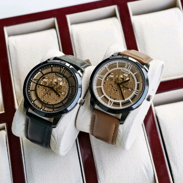 Most Demanded Foshel Analog Quartz Movement Watch With High Quality Strap Best finishing Body & Case - SRF1