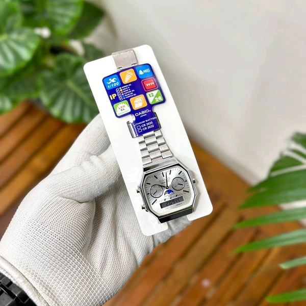 Most Demanded Vintage Analog And Digital Top Quality Watch With High Quality Strap Best Finishing Body & Case - SRV4