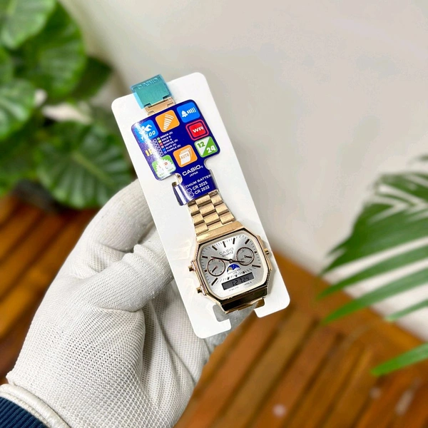 Most Demanded Vintage Analog And Digital Top Quality Watch With High Quality Strap Best Finishing Body & Case - SRV8