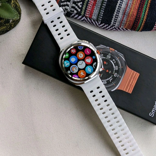 Most Demanding Ultra Budget Model, Watch 7 Ultra Smartwatch, Always On Display, On/Off Logo - White