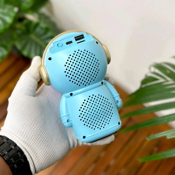 MZ M6 (PORTABLE BLUETOOTH SPEAKER) Dynamic Thunder Signature Sound 1200mAh Battery 6.8 W Bluetooth Speaker (Black, Stereo Channel) - Blue