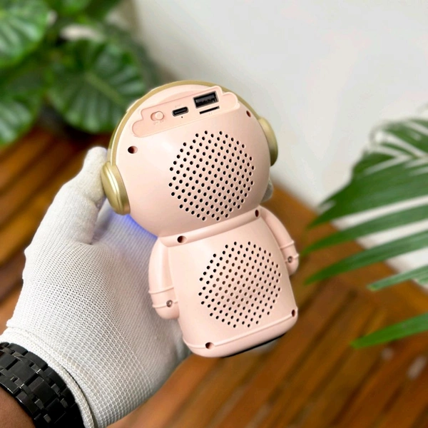 MZ M6 (PORTABLE BLUETOOTH SPEAKER) Dynamic Thunder Signature Sound 1200mAh Battery 6.8 W Bluetooth Speaker (Black, Stereo Channel) - Pink