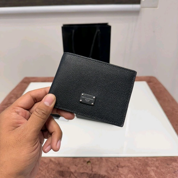 New High Quality Black Wallet With Brand Box, Card - With Carry Bag