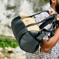 New Retro Small Round Bucket Bag Men And Women Casual Trend Single Backpack Pu Leather Shoulder Messenger Bag - SRB2