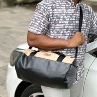 New Retro Small Round Bucket Bag Men And Women Casual Trend Single Backpack Pu Leather Shoulder Messenger Bag - SRB2