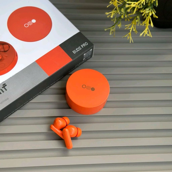New Wireless Earphone with 5-Hour Call Time | High Sound & Mic Quality | 500mAh Battery | Signature Sound - Orange