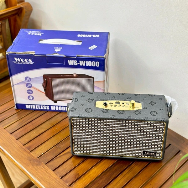 Original Trending speaker with dual wireless microphone 25 W Bluetooth Home Audio Speaker (Multicolor, 5.2 Channel) - SRWS2