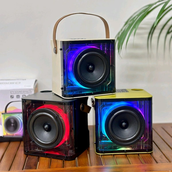 Portable Bluetooth Speaker Dynamic Sound with 2 wireless mics Karaoke 15 W Bluetooth Speaker (Stereo Channel) - STR1
