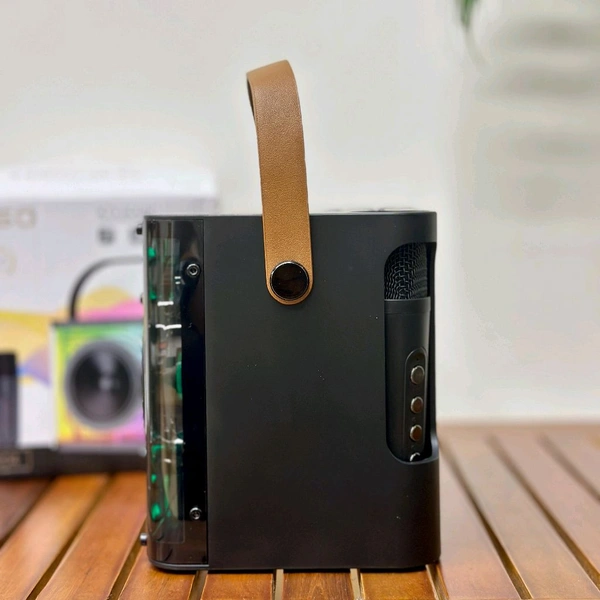 Portable Bluetooth Speaker Dynamic Sound with 2 wireless mics Karaoke 15 W Bluetooth Speaker (Stereo Channel) - STR1