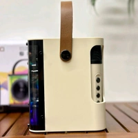 Portable Bluetooth Speaker Dynamic Sound with 2 wireless mics Karaoke 15 W Bluetooth Speaker (Stereo Channel) - STR2