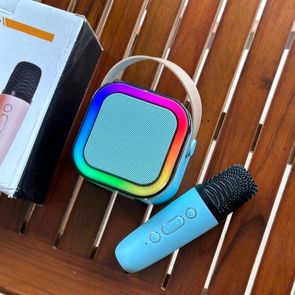 Portable Bluetooth Speaker Dynamic Thunder Sound With RGB Light 15 W Bluetooth Speaker Multicolour, Stereo Channel And Microphone Set