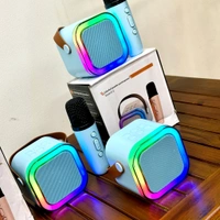 Portable Bluetooth Speaker Dynamic Thunder Sound With RGB Light 15 W Bluetooth Speaker Multicolour, Stereo Channel And Microphone Set