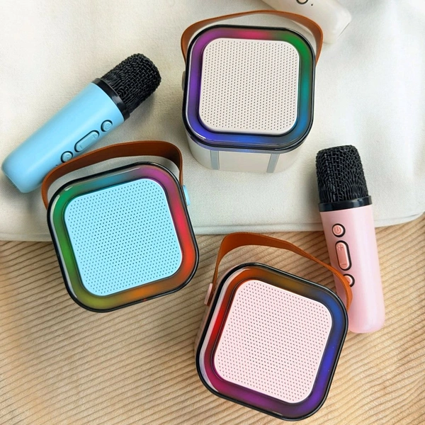 Portable Bluetooth Speaker Dynamic Thunder Sound With RGB Light Bluetooth Speaker Multicolour, Stereo Channel And Microphone Set - SRB1