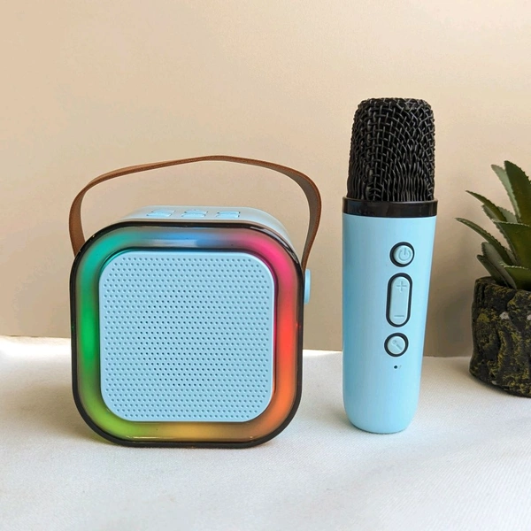 Portable Bluetooth Speaker Dynamic Thunder Sound With RGB Light Bluetooth Speaker Multicolour, Stereo Channel And Microphone Set - SRB3