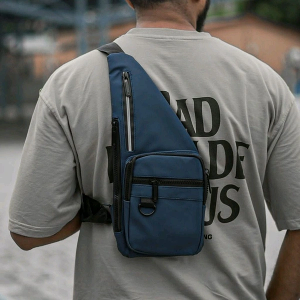 Premium Vintage Arts Bag | Ultra Sporty Messenger Sling Bag For Multipurpose Use - Blue