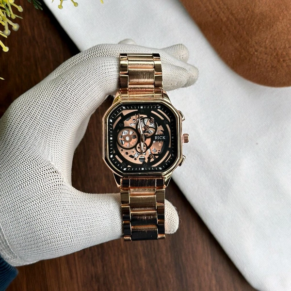 Rick Analog Quartz Movement Collection With High Quality Strap Best finishing Body & Case - SRF4